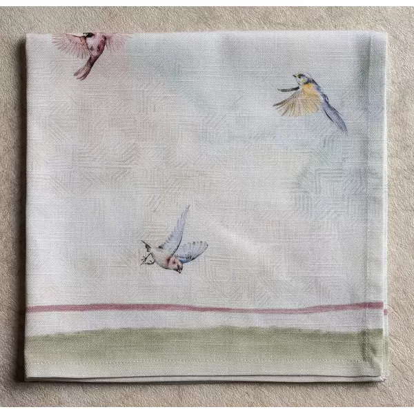 imageMaison d Hermine Napkin 100 Cotton Set of 4 Decorative Washable Table Cloth Napkins Dining Wedding Banquet Buffet Happy Florals  High Summer  SpringSummer 20x2012  Flying Birds