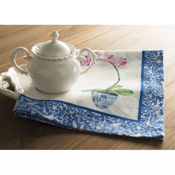 imageMaison d Hermine Napkin 100 Cotton Set of 4 Decorative Washable Table Cloth Napkins Dining Wedding Banquet Buffet Happy Florals  High Summer  SpringSummer 20x2013  Canton