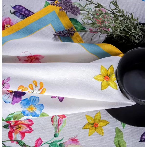 imageMaison d Hermine Napkin 100 Cotton Set of 4 Decorative Washable Table Cloth Napkins Dining Wedding Banquet Buffet Happy Florals  High Summer  SpringSummer 20x2020  Giverny