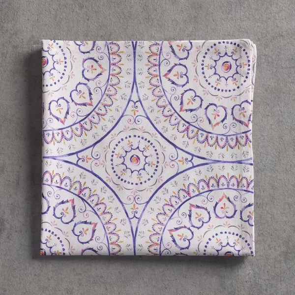 imageMaison d Hermine Napkin 100 Cotton Set of 4 Decorative Washable Table Cloth Napkins Dining Wedding Banquet Buffet Happy Florals  High Summer  SpringSummer 20x2026  Mandala