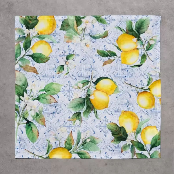 imageMaison d Hermine Napkin 100 Cotton Set of 4 Decorative Washable Table Cloth Napkins Dining Wedding Banquet Buffet Happy Florals  High Summer  SpringSummer 20x2019  Citrus
