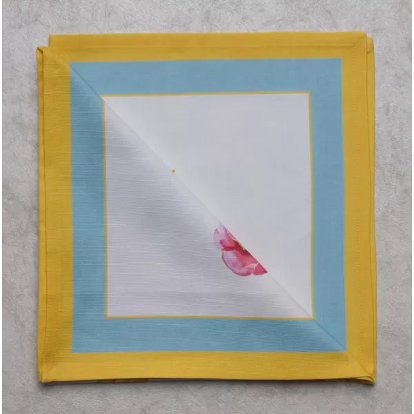imageMaison d Hermine Napkin 100 Cotton Set of 4 Decorative Washable Table Cloth Napkins Dining Wedding Banquet Buffet Happy Florals  High Summer  SpringSummer 20x2020  Giverny