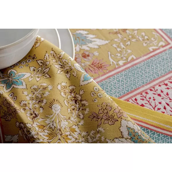 imageMaison d Hermine Napkin 100 Cotton Set of 4 Decorative Washable Table Cloth Napkins Dining Wedding Banquet Buffet Happy Florals  High Summer  SpringSummer 20x2001  Marquise
