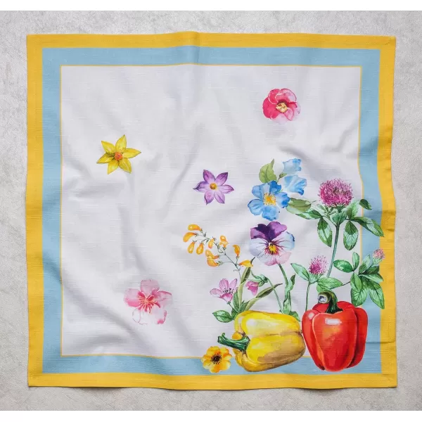 imageMaison d Hermine Napkin 100 Cotton Set of 4 Decorative Washable Table Cloth Napkins Dining Wedding Banquet Buffet Happy Florals  High Summer  SpringSummer 20x2020  Giverny