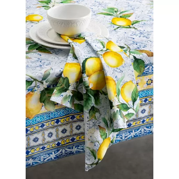 imageMaison d Hermine Napkin 100 Cotton Set of 4 Decorative Washable Table Cloth Napkins Dining Wedding Banquet Buffet Happy Florals  High Summer  SpringSummer 20x2019  Citrus