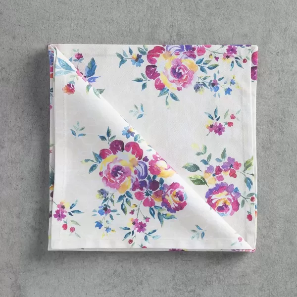 imageMaison d Hermine Napkin 100 Cotton Set of 4 Decorative Washable Table Cloth Napkins Dining Wedding Banquet Buffet Happy Florals  High Summer  SpringSummer 20x2018  Rose Garden