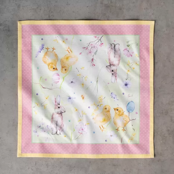 imageMaison d Hermine Napkin 100 Cotton Set of 4 Decorative Washable Table Cloth Napkins Dining Wedding Banquet Buffet Happy Florals  High Summer  SpringSummer 20x2021  Easter Zest