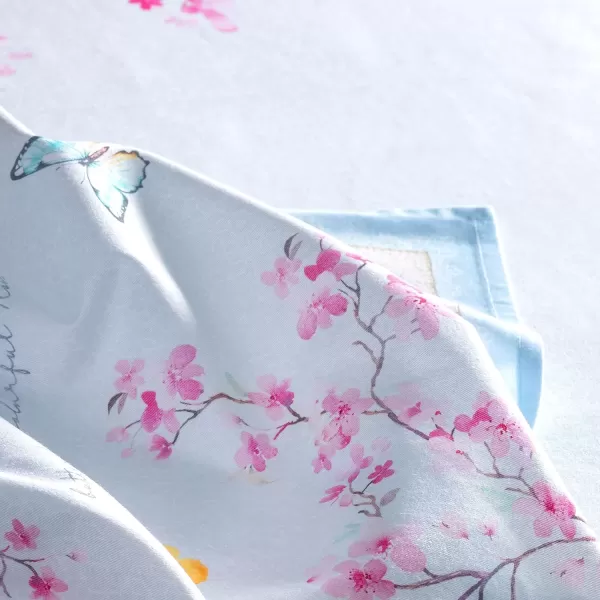 imageMaison d Hermine Napkin 100 Cotton Set of 4 Decorative Washable Table Cloth Napkins Dining Wedding Banquet Buffet Happy Florals  High Summer  SpringSummer 20x2009  Blossoms in Spring