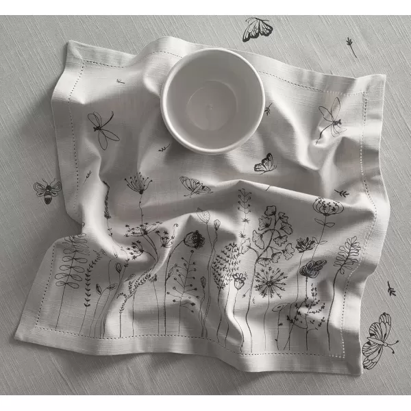 imageMaison d Hermine Napkin 100 Cotton Set of 4 Decorative Washable Table Cloth Napkins Dining Wedding Banquet Buffet Happy Florals  High Summer  SpringSummer 20x2011  Flore