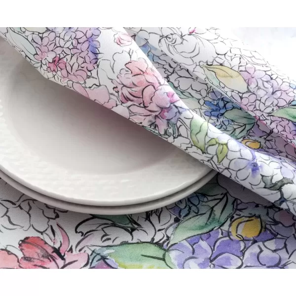 imageMaison d Hermine Napkin 100 Cotton Set of 4 Decorative Washable Table Cloth Napkins Dining Wedding Banquet Buffet Happy Florals  High Summer  SpringSummer 20x2007  Floral Love