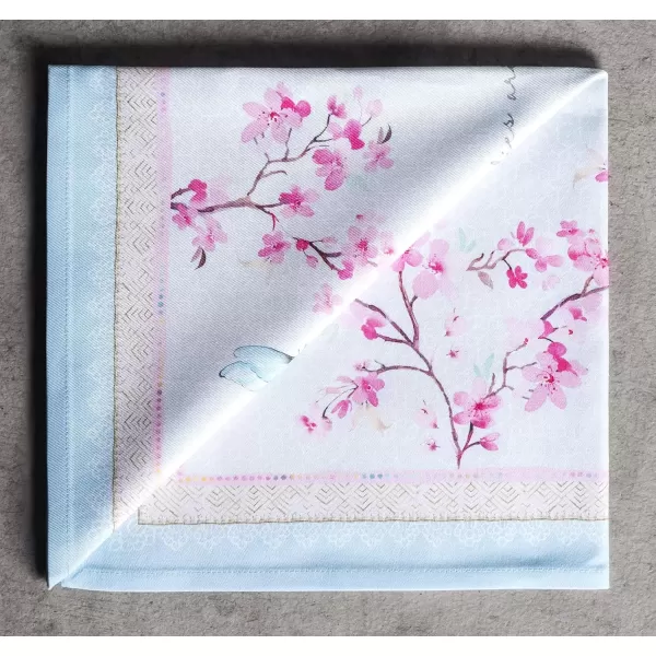 imageMaison d Hermine Napkin 100 Cotton Set of 4 Decorative Washable Table Cloth Napkins Dining Wedding Banquet Buffet Happy Florals  High Summer  SpringSummer 20x2009  Blossoms in Spring