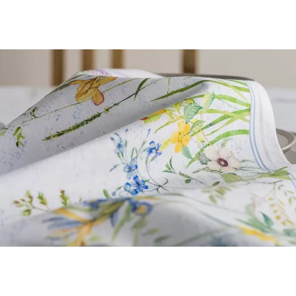 imageMaison d Hermine Napkins 20x20 100 Cotton Decorative Washable Table Cloth Napkin Kitchen Party Wedding Restaurant ampamp Camping Botanical Fresh  SpringSummer Set of 404  Fleurs De Mai