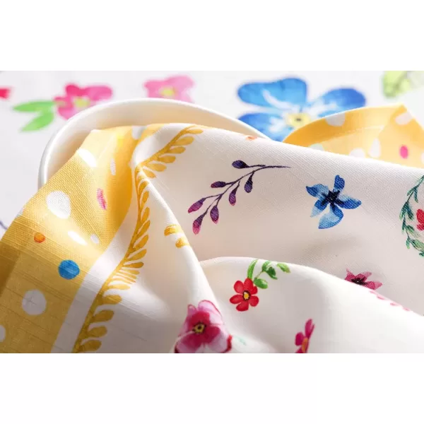 imageMaison d Hermine Napkins 20x20 100 Cotton Decorative Washable Table Cloth Napkin Kitchen Party Wedding Restaurant ampamp Camping Botanical Fresh  SpringSummer Set of 421  Happy Florals  Sweety