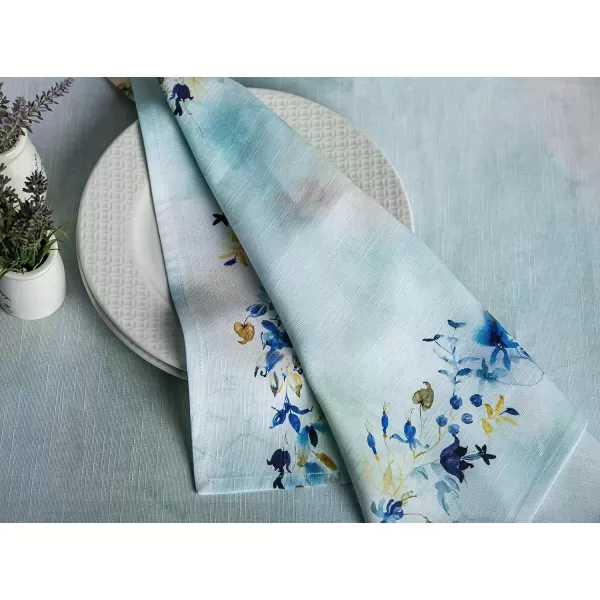 imageMaison d Hermine Napkins 20x20 100 Cotton Decorative Washable Table Cloth Napkin Kitchen Party Wedding Restaurant ampamp Camping Botanical Fresh  SpringSummer Set of 416  Lazy Summer Days