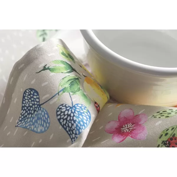 imageMaison d Hermine Napkins 20x20 100 Cotton Decorative Washable Table Cloth Napkin Kitchen Party Wedding Restaurant ampamp Camping Botanical Fresh  SpringSummer Set of 411  Jardin Dete  Fog