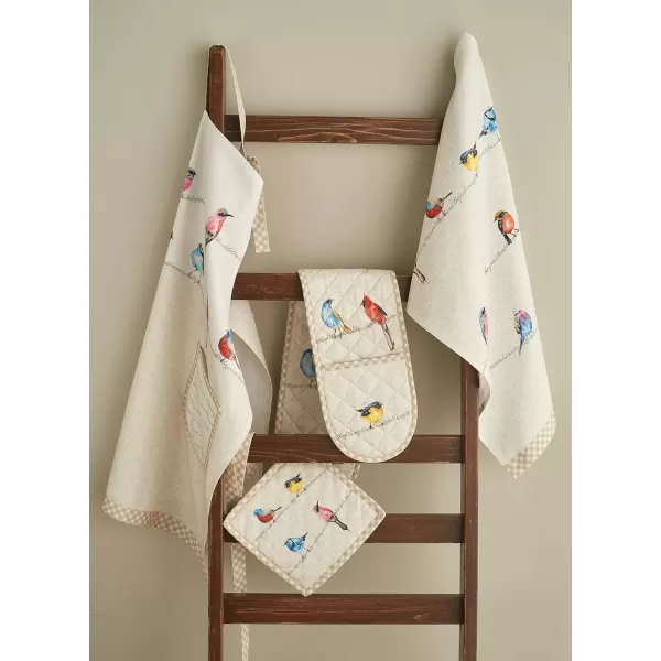imageMaison d Hermine Napkins 20x20 100 Cotton Decorative Washable Table Cloth Napkin Kitchen Party Wedding Restaurant ampamp Camping Botanical Fresh  SpringSummer Set of 406  Birdies on Wire