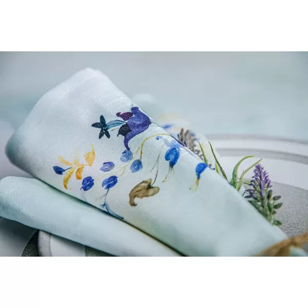 imageMaison d Hermine Napkins 20x20 100 Cotton Decorative Washable Table Cloth Napkin Kitchen Party Wedding Restaurant ampamp Camping Botanical Fresh  SpringSummer Set of 416  Lazy Summer Days
