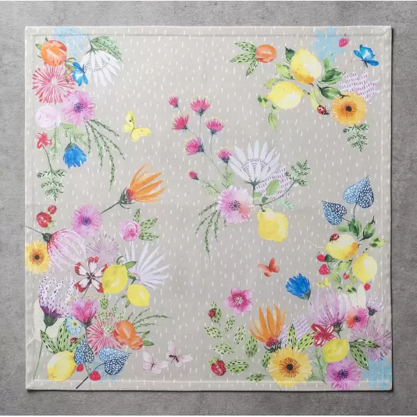 imageMaison d Hermine Napkins 20x20 100 Cotton Decorative Washable Table Cloth Napkin Kitchen Party Wedding Restaurant ampamp Camping Botanical Fresh  SpringSummer Set of 411  Jardin Dete  Fog