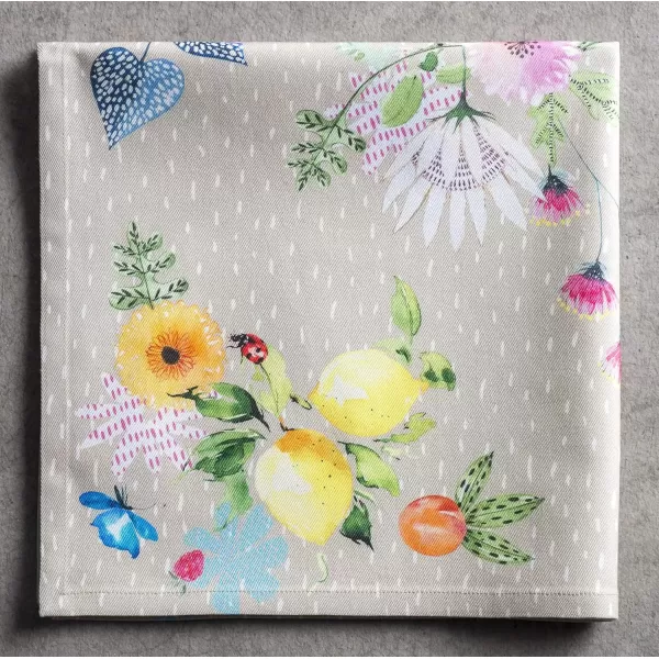 imageMaison d Hermine Napkins 20x20 100 Cotton Decorative Washable Table Cloth Napkin Kitchen Party Wedding Restaurant ampamp Camping Botanical Fresh  SpringSummer Set of 411  Jardin Dete  Fog