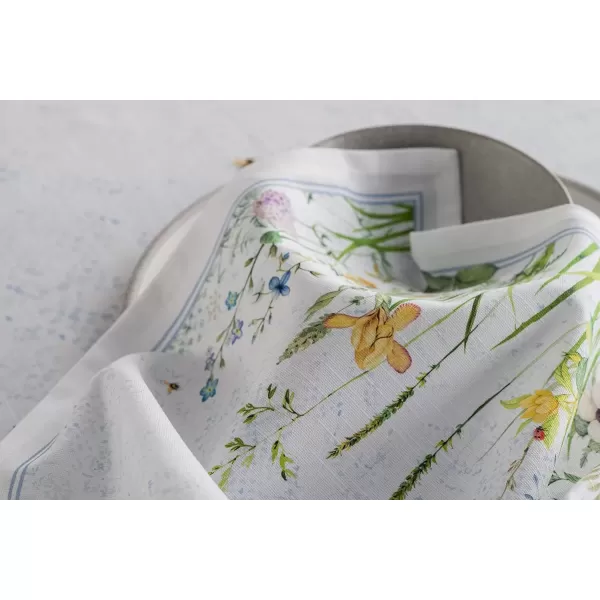 imageMaison d Hermine Napkins 20x20 100 Cotton Decorative Washable Table Cloth Napkin Kitchen Party Wedding Restaurant ampamp Camping Botanical Fresh  SpringSummer Set of 404  Fleurs De Mai