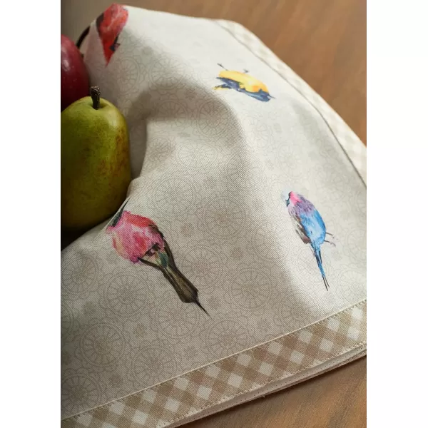 imageMaison d Hermine Napkins 20x20 100 Cotton Decorative Washable Table Cloth Napkin Kitchen Party Wedding Restaurant ampamp Camping Botanical Fresh  SpringSummer Set of 406  Birdies on Wire