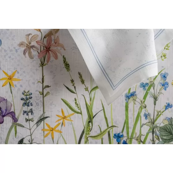 imageMaison d Hermine Napkins 20x20 100 Cotton Decorative Washable Table Cloth Napkin Kitchen Party Wedding Restaurant ampamp Camping Botanical Fresh  SpringSummer Set of 404  Fleurs De Mai