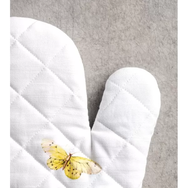 imageMaison d Hermine Oven Mitt  Pot Holder 100 Cotton Heat Resistant Kitchen Oven Gloves 75quotx13quot ampamp Hot Pads 8quotx8quot Chef Women ampamp Men Parties Birdies On Wire  SpringSummer27  Printemps