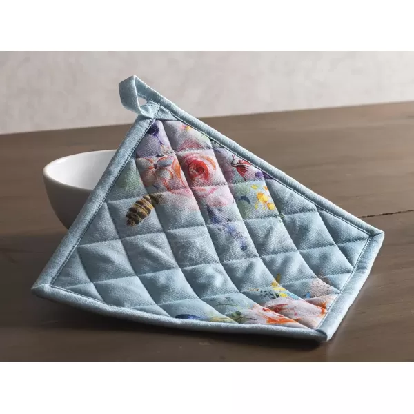 imageMaison d Hermine Oven Mitt  Pot Holder 100 Cotton Heat Resistant Kitchen Oven Gloves 75quotx13quot ampamp Hot Pads 8quotx8quot Chef Women ampamp Men Parties Birdies On Wire  SpringSummer47  Ibiza