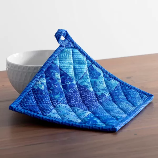 imageMaison d Hermine Oven Mitt  Pot Holder 100 Cotton Heat Resistant Kitchen Oven Gloves 75quotx13quot ampamp Hot Pads 8quotx8quot Chef Women ampamp Men Parties Birdies On Wire  SpringSummer24  Indigo Love
