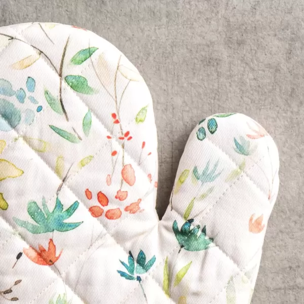 imageMaison d Hermine Oven Mitt  Pot Holder 100 Cotton Heat Resistant Kitchen Oven Gloves 75quotx13quot ampamp Hot Pads 8quotx8quot Chef Women ampamp Men Parties Birdies On Wire  SpringSummer10  Colmar