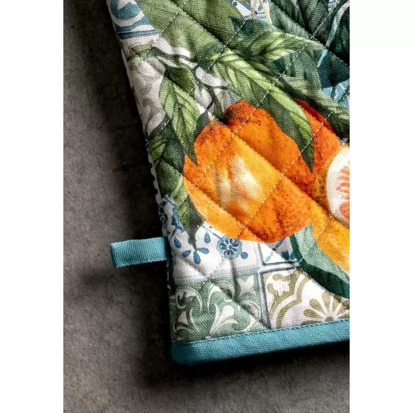 imageMaison d Hermine Oven Mitt  Pot Holder 100 Cotton Heat Resistant Kitchen Oven Gloves 75quotx13quot ampamp Hot Pads 8quotx8quot Chef Women ampamp Men Parties Birdies On Wire  SpringSummer12  Agrume