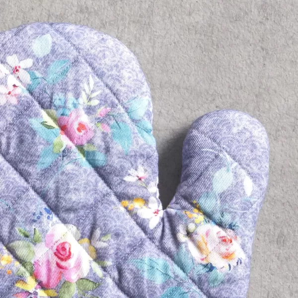 imageMaison d Hermine Oven Mitt  Pot Holder 100 Cotton Heat Resistant Kitchen Oven Gloves 75quotx13quot ampamp Hot Pads 8quotx8quot Chef Women ampamp Men Parties Birdies On Wire  SpringSummer22  Sweet Rose Lavender  Lush