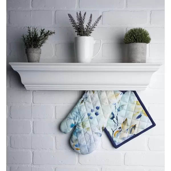 imageMaison d Hermine Oven Mitt  Pot Holder 100 Cotton Heat Resistant Kitchen Oven Gloves 75quotx13quot ampamp Hot Pads 8quotx8quot Chef Women ampamp Men Parties Birdies On Wire  SpringSummer25  Lazy Summer Days