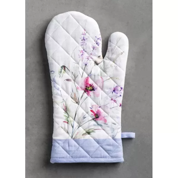 imageMaison d Hermine Oven Mitt  Pot Holder 100 Cotton Heat Resistant Kitchen Oven Gloves 75quotx13quot ampamp Hot Pads 8quotx8quot Chef Women ampamp Men Parties Birdies On Wire  SpringSummerSummer Floral