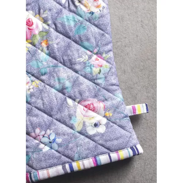 imageMaison d Hermine Oven Mitt  Pot Holder 100 Cotton Heat Resistant Kitchen Oven Gloves 75quotx13quot ampamp Hot Pads 8quotx8quot Chef Women ampamp Men Parties Birdies On Wire  SpringSummer22  Sweet Rose Lavender  Lush