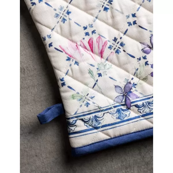 imageMaison d Hermine Oven Mitt  Pot Holder 100 Cotton Heat Resistant Kitchen Oven Gloves 75quotx13quot ampamp Hot Pads 8quotx8quot Chef Women ampamp Men Parties Birdies On Wire  SpringSummer8  Faience