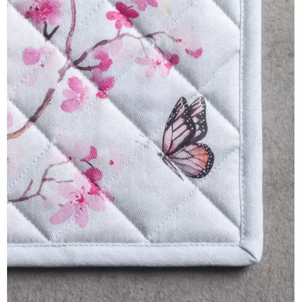 imageMaison d Hermine Oven Mitt  Pot Holder 100 Cotton Heat Resistant Kitchen Oven Gloves 75quotx13quot ampamp Hot Pads 8quotx8quot Chef Women ampamp Men Parties Birdies On Wire  SpringSummer17  Blossoms in Spring