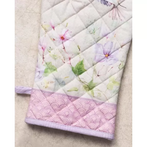 imageMaison d Hermine Oven Mitt  Pot Holder 100 Cotton Heat Resistant Kitchen Oven Gloves 75quotx13quot ampamp Hot Pads 8quotx8quot Chef Women ampamp Men Parties Birdies On Wire  SpringSummerMagnolia Mornings