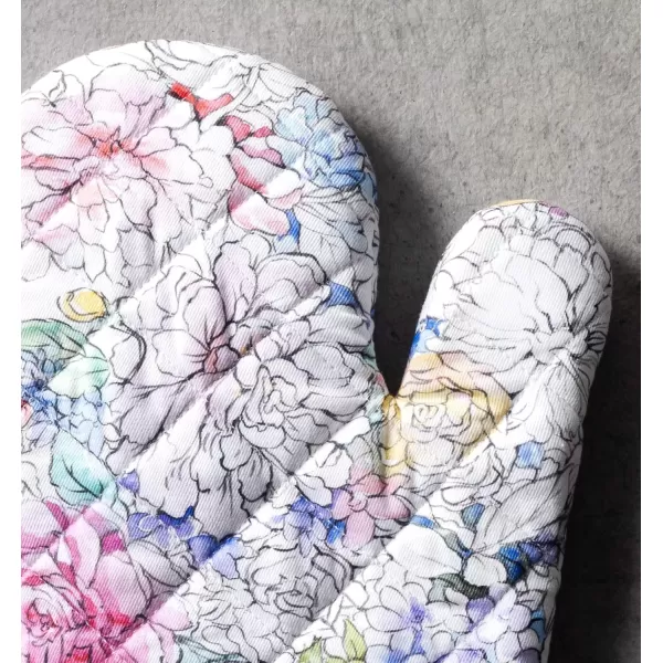 imageMaison d Hermine Oven Mitt  Pot Holder 100 Cotton Heat Resistant Kitchen Oven Gloves 75quotx13quot ampamp Hot Pads 8quotx8quot Chef Women ampamp Men Parties Birdies On Wire  SpringSummer36  Floral Love