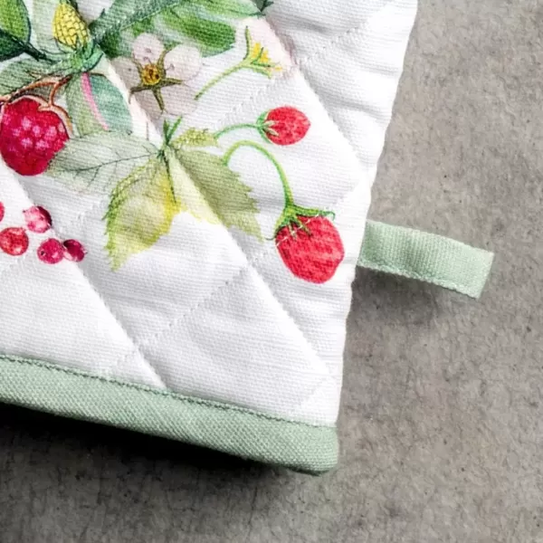 imageMaison d Hermine Oven Mitt  Pot Holder 100 Cotton Heat Resistant Kitchen Oven Gloves 75quotx13quot ampamp Hot Pads 8quotx8quot Chef Women ampamp Men Parties Birdies On Wire  SpringSummer27  Printemps
