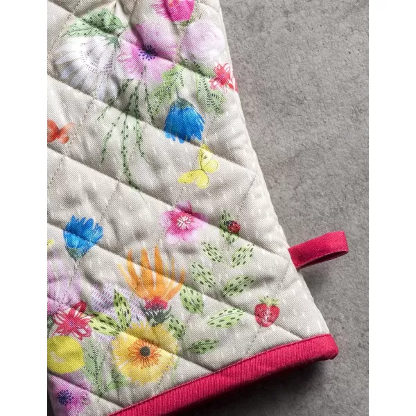 imageMaison d Hermine Oven Mitt  Pot Holder 100 Cotton Heat Resistant Kitchen Oven Gloves 75quotx13quot ampamp Hot Pads 8quotx8quot Chef Women ampamp Men Parties Birdies On Wire  SpringSummer21  Jardin Dete  Fog