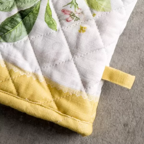 imageMaison d Hermine Oven Mitt  Pot Holder 100 Cotton Heat Resistant Kitchen Oven Gloves 75quotx13quot ampamp Hot Pads 8quotx8quot Chef Women ampamp Men Parties Birdies On Wire  SpringSummer3  Limoncello