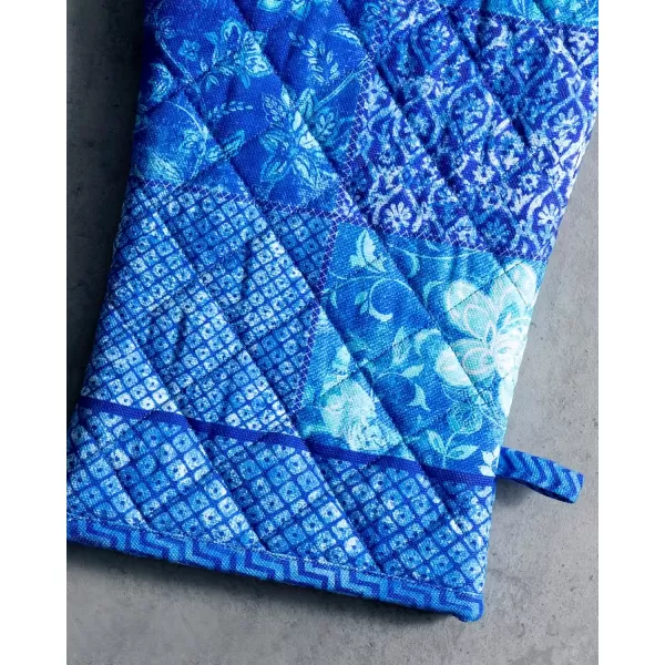 imageMaison d Hermine Oven Mitt  Pot Holder 100 Cotton Heat Resistant Kitchen Oven Gloves 75quotx13quot ampamp Hot Pads 8quotx8quot Chef Women ampamp Men Parties Birdies On Wire  SpringSummer24  Indigo Love