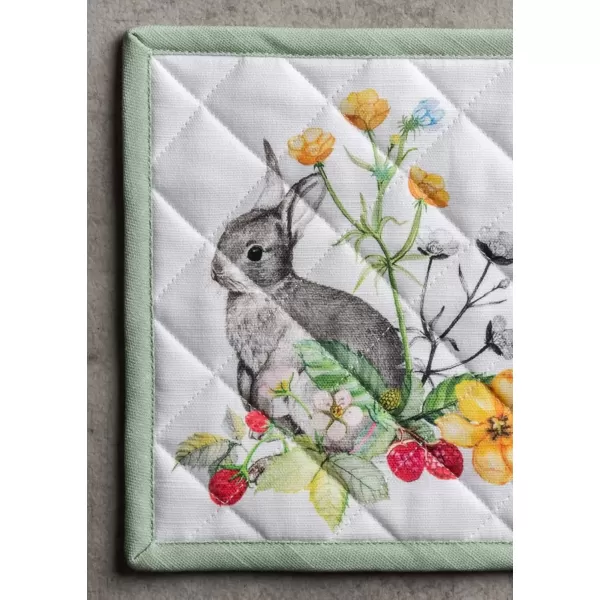 imageMaison d Hermine Oven Mitt  Pot Holder 100 Cotton Heat Resistant Kitchen Oven Gloves 75quotx13quot ampamp Hot Pads 8quotx8quot Chef Women ampamp Men Parties Birdies On Wire  SpringSummer27  Printemps