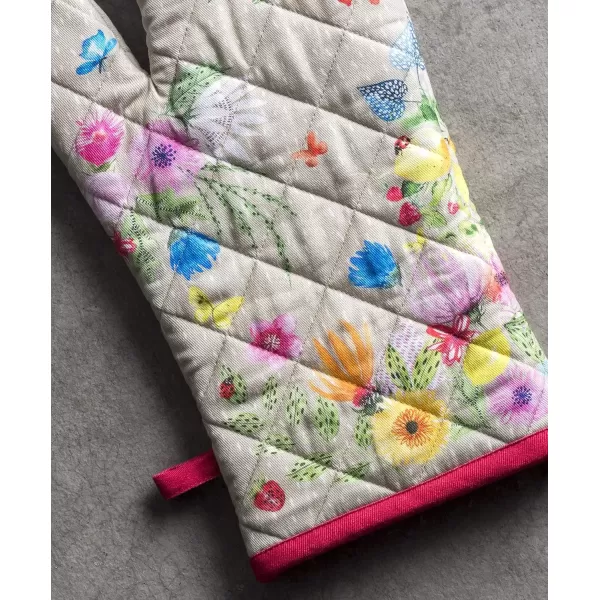 imageMaison d Hermine Oven Mitt  Pot Holder 100 Cotton Heat Resistant Kitchen Oven Gloves 75quotx13quot ampamp Hot Pads 8quotx8quot Chef Women ampamp Men Parties Birdies On Wire  SpringSummer21  Jardin Dete  Fog