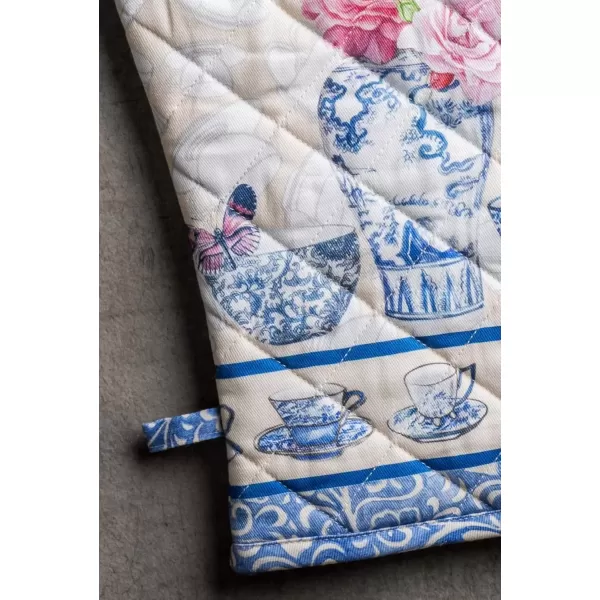 imageMaison d Hermine Oven Mitt  Pot Holder 100 Cotton Heat Resistant Kitchen Oven Gloves 75quotx13quot ampamp Hot Pads 8quotx8quot Chef Women ampamp Men Parties Birdies On Wire  SpringSummer2  Canton