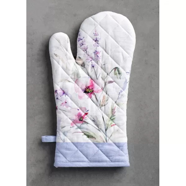 imageMaison d Hermine Oven Mitt  Pot Holder 100 Cotton Heat Resistant Kitchen Oven Gloves 75quotx13quot ampamp Hot Pads 8quotx8quot Chef Women ampamp Men Parties Birdies On Wire  SpringSummerSummer Floral