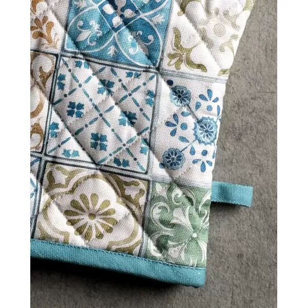 imageMaison d Hermine Oven Mitt  Pot Holder 100 Cotton Heat Resistant Kitchen Oven Gloves 75quotx13quot ampamp Hot Pads 8quotx8quot Chef Women ampamp Men Parties Birdies On Wire  SpringSummer12  Agrume