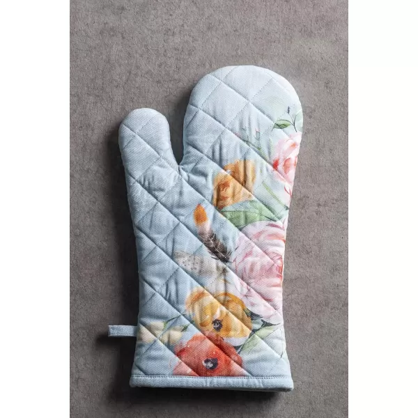 imageMaison d Hermine Oven Mitt  Pot Holder 100 Cotton Heat Resistant Kitchen Oven Gloves 75quotx13quot ampamp Hot Pads 8quotx8quot Chef Women ampamp Men Parties Birdies On Wire  SpringSummer47  Ibiza