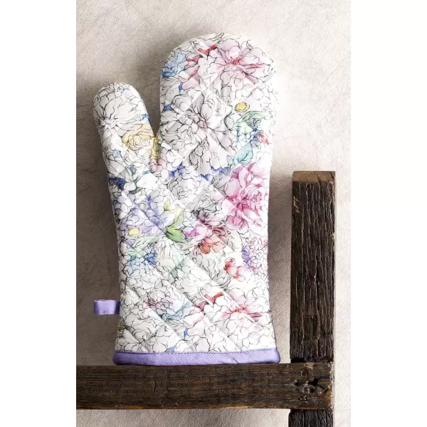 imageMaison d Hermine Oven Mitt  Pot Holder 100 Cotton Heat Resistant Kitchen Oven Gloves 75quotx13quot ampamp Hot Pads 8quotx8quot Chef Women ampamp Men Parties Birdies On Wire  SpringSummer36  Floral Love